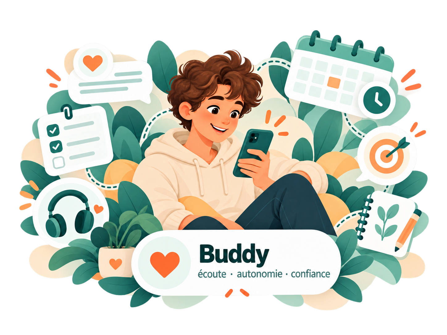Illustration de Buddy dans l’écosystème Accueil Enfance