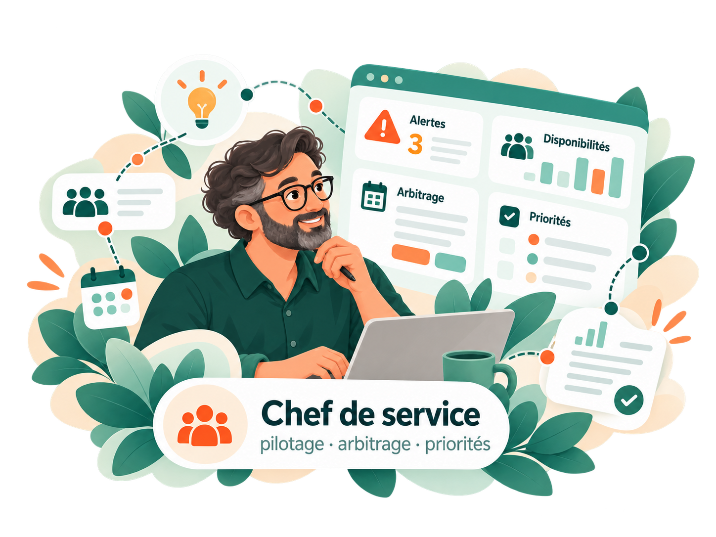 Illustration du chef de service